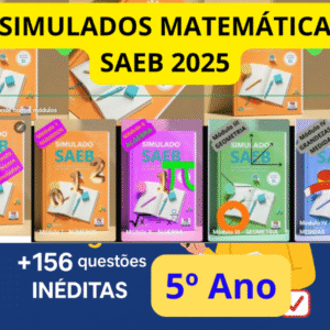 Simulados 5º ano - Matemática SAEB - +130 Questões Inéditas