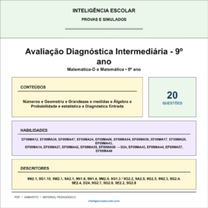 Avaliação Diagnóstica Intermediária - 9º ano
