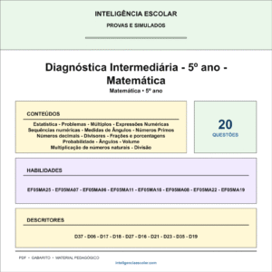 Diagnóstica Intermediária - 5º ano - Matemática