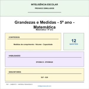 Grandezas e Medidas - 5º ano - Matemática